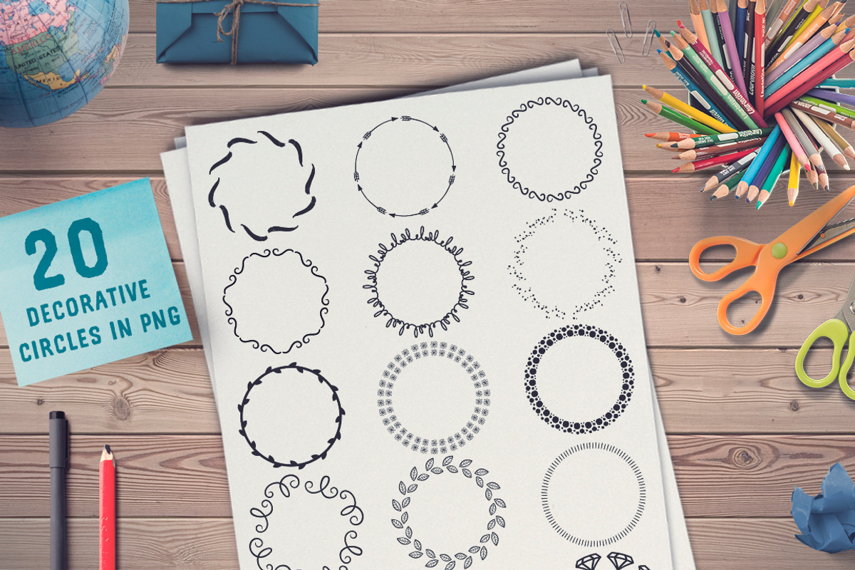 50 Hand Drawn Brushes, part 2 - AI, a Brush Add-On by Andrea De Oliveira (Photo 2 of 7)