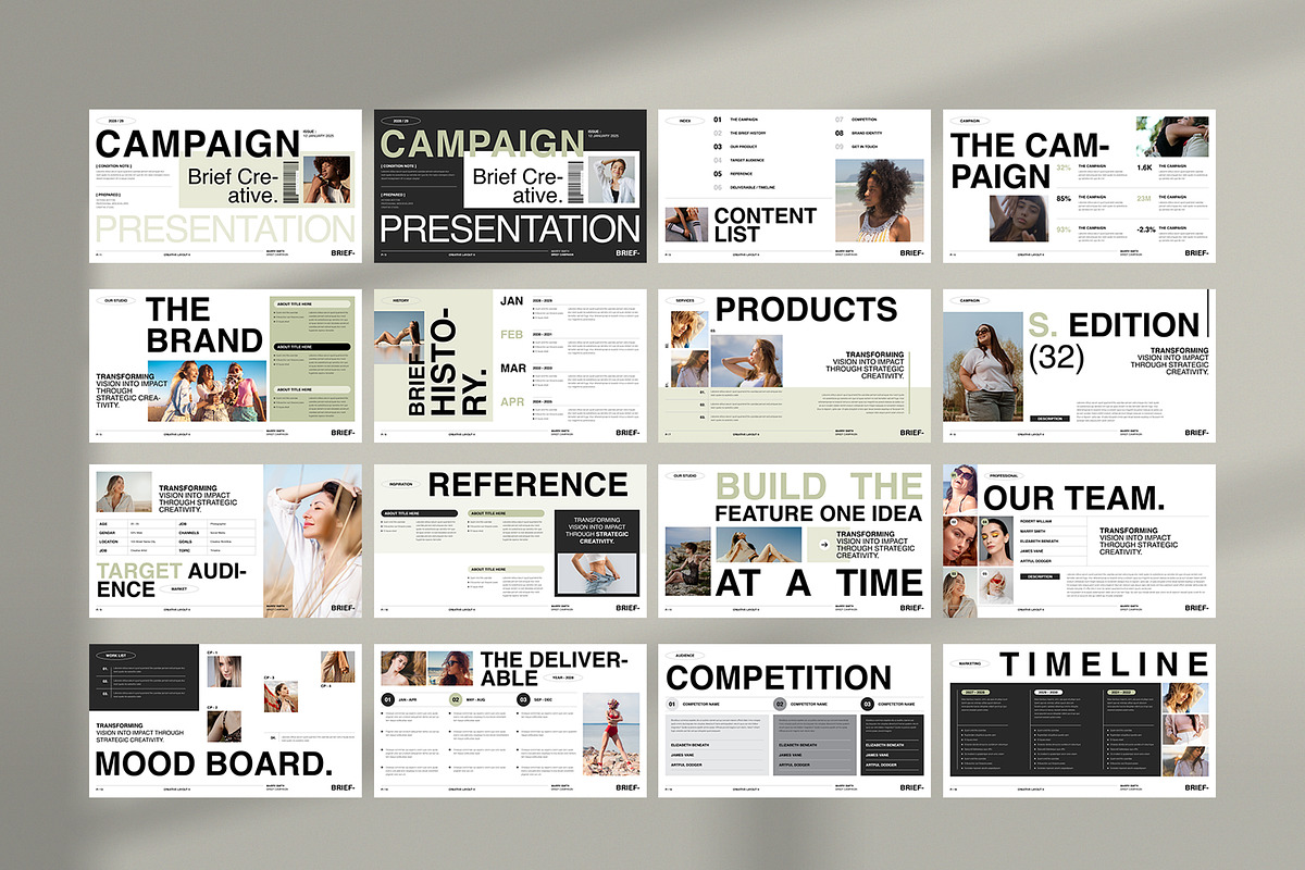 Creative Brief Campaign Presentation, a Presentation Template by NorthPeak (Photo 11 of 11)