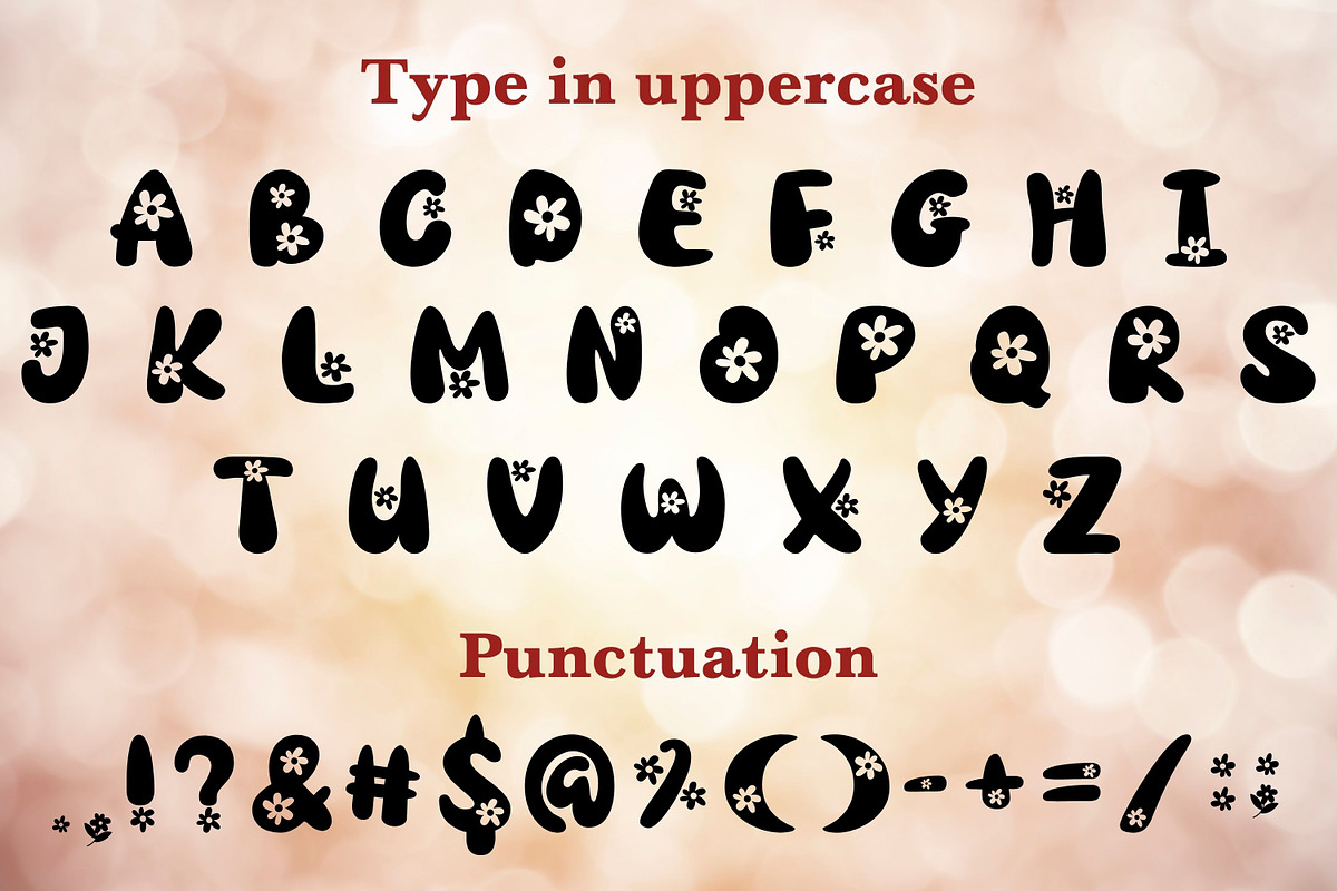 Flower Bloom - Display Font