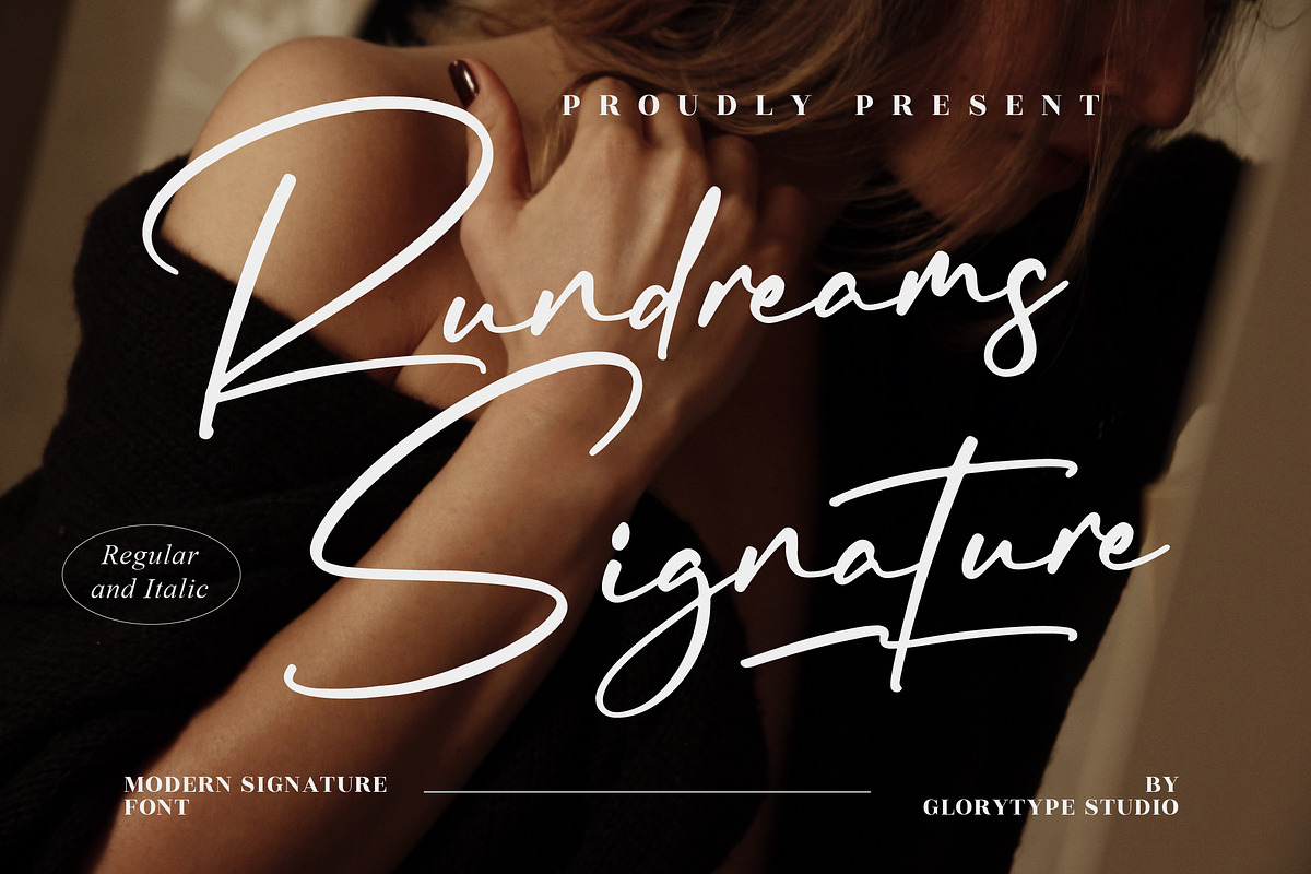 Rundreams Signature Modern Signature, a Script Font by Letterena Studios Script (Photo 1 of 15)