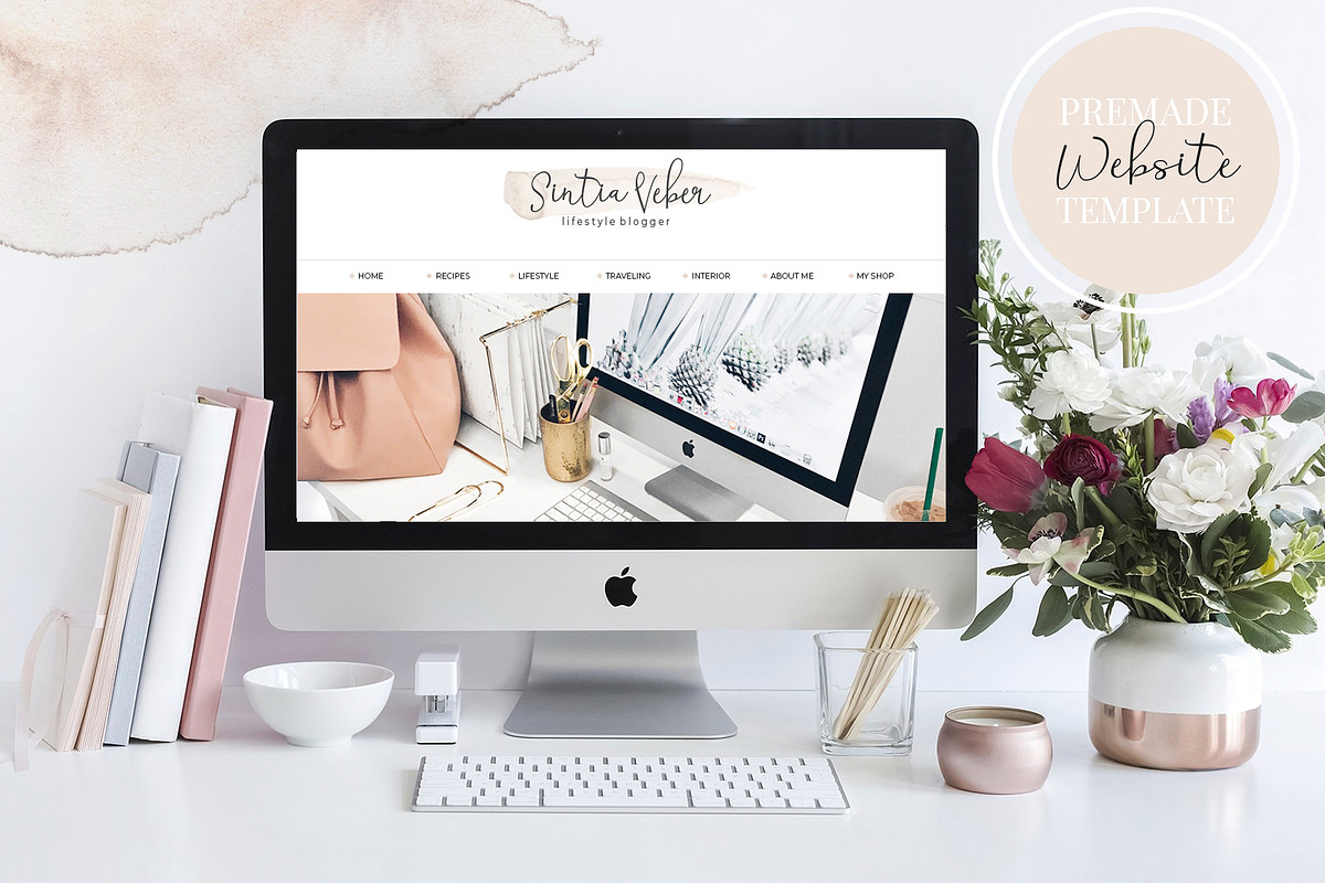 SALE! Web Design Kit for Bloggers, a Templates & Theme by SwitzerShop (Photo 16 of 19)