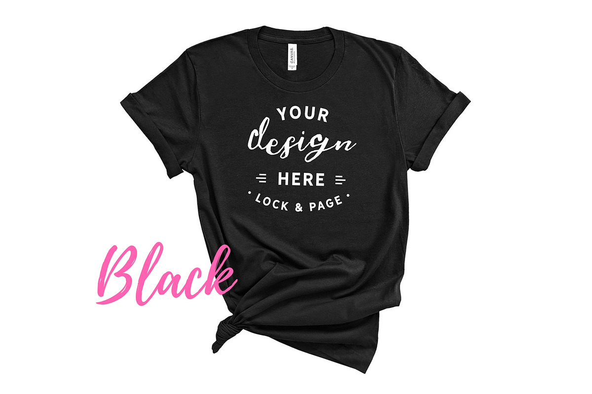 Bella Canvas TShirt Mockups On White, a Shirt Mockup by lock and page (Photo 4 of 92)