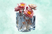 Beautiful Flowers And A Blob Clipart, a Seasonal Illustration by Craft Nest (Thumbnail 2 of 5)