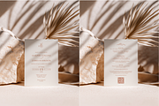 Neutral Boho Invitation Card Mockup, a Product Mockup by Serenefeeling (Thumbnail 2 of 6)