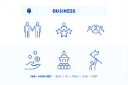Business - Icon Set, an Outline Icon by Pathlord (Thumbnail 1 of 6)