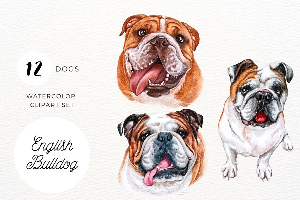 50% OFF | 20+ Dog Illustration Pack, an Animal Illustration by ArtbyHien (Photo 5 of 17)