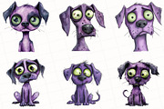 Zombie Dog Clipart, an Illustration by OK Design (Thumbnail 2 of 5)