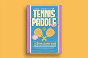 Tennis Paddle Club Flyer, a Flyer Template by megarez (Thumbnail 1 of 3)