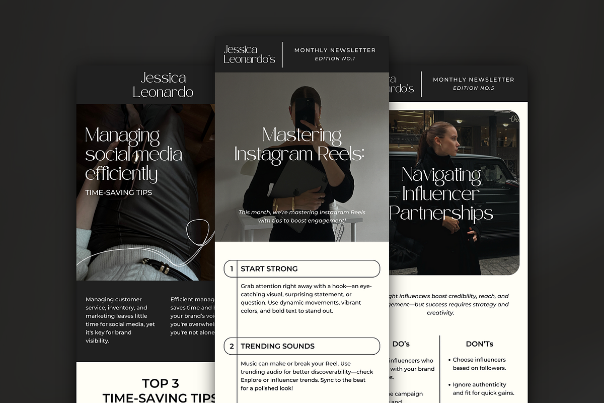 Social Media Manager Newsletters, an Email Template by Meraki Templates (Photo 5 of 9)