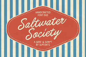 Saltwater Society, a Handwritten Font by supfonts