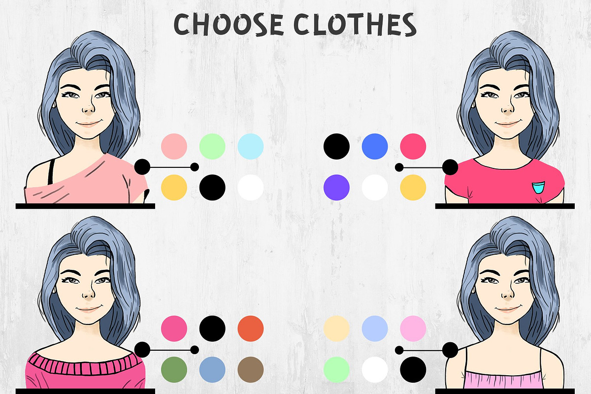 Character Creator, a Person Illustration by Alina Sh (Photo 5 of 20)