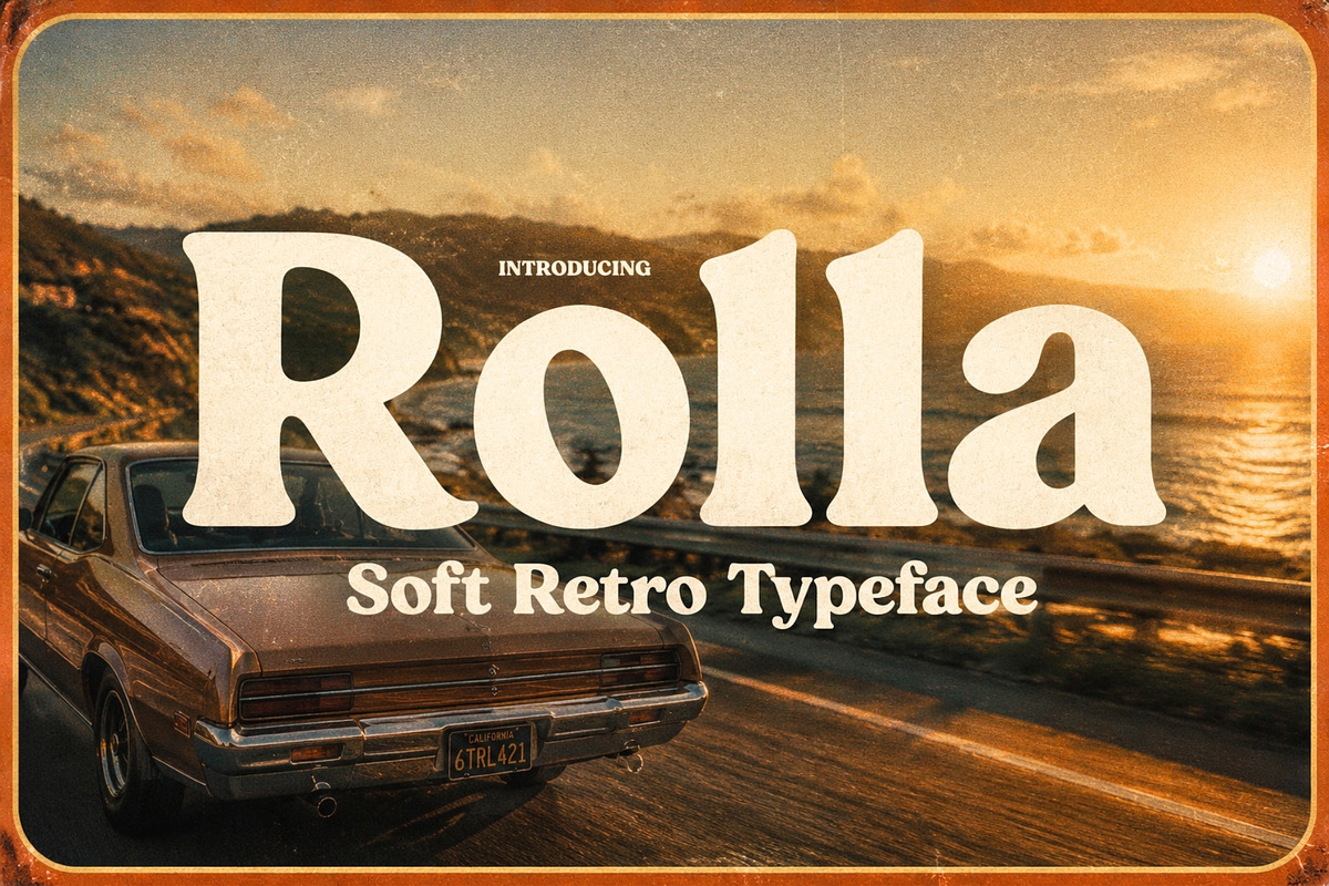 Rolla - Soft Vintage Typeface, a Serif Font by HipFonts (Photo 1 of 9)