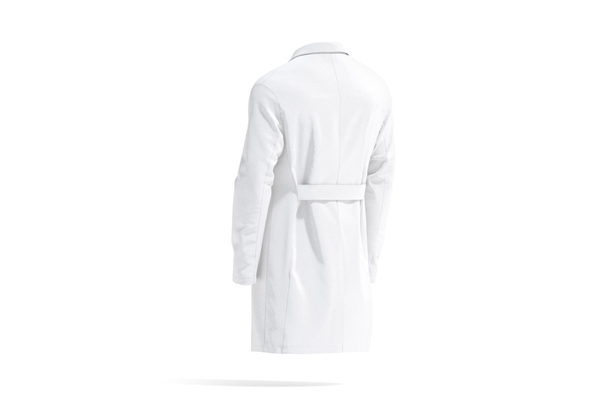 White Medical Lab Coat 3D Model, an Object 3D Model by rebrandy (Photo 5 of 9)