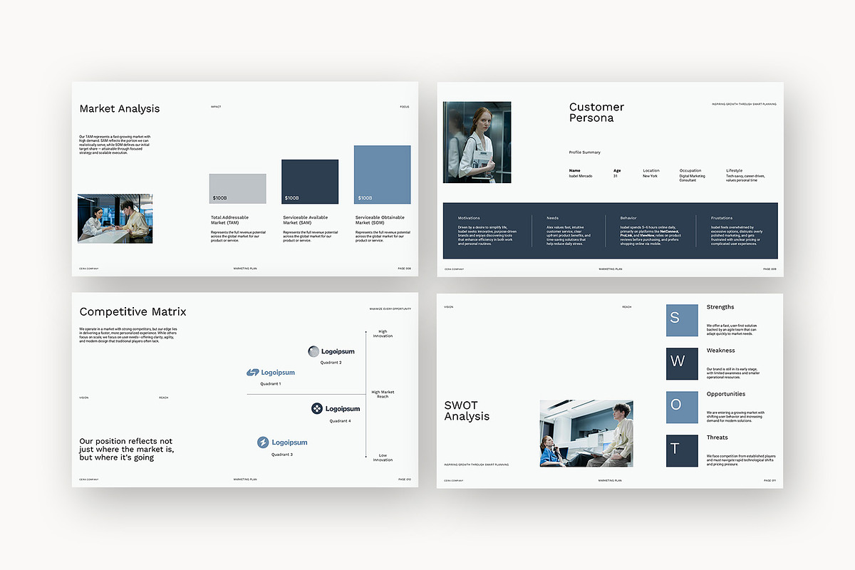 Cera : Marketing Plan Google Slides, a Presentation Template by Punkl Camp (Photo 8 of 16)