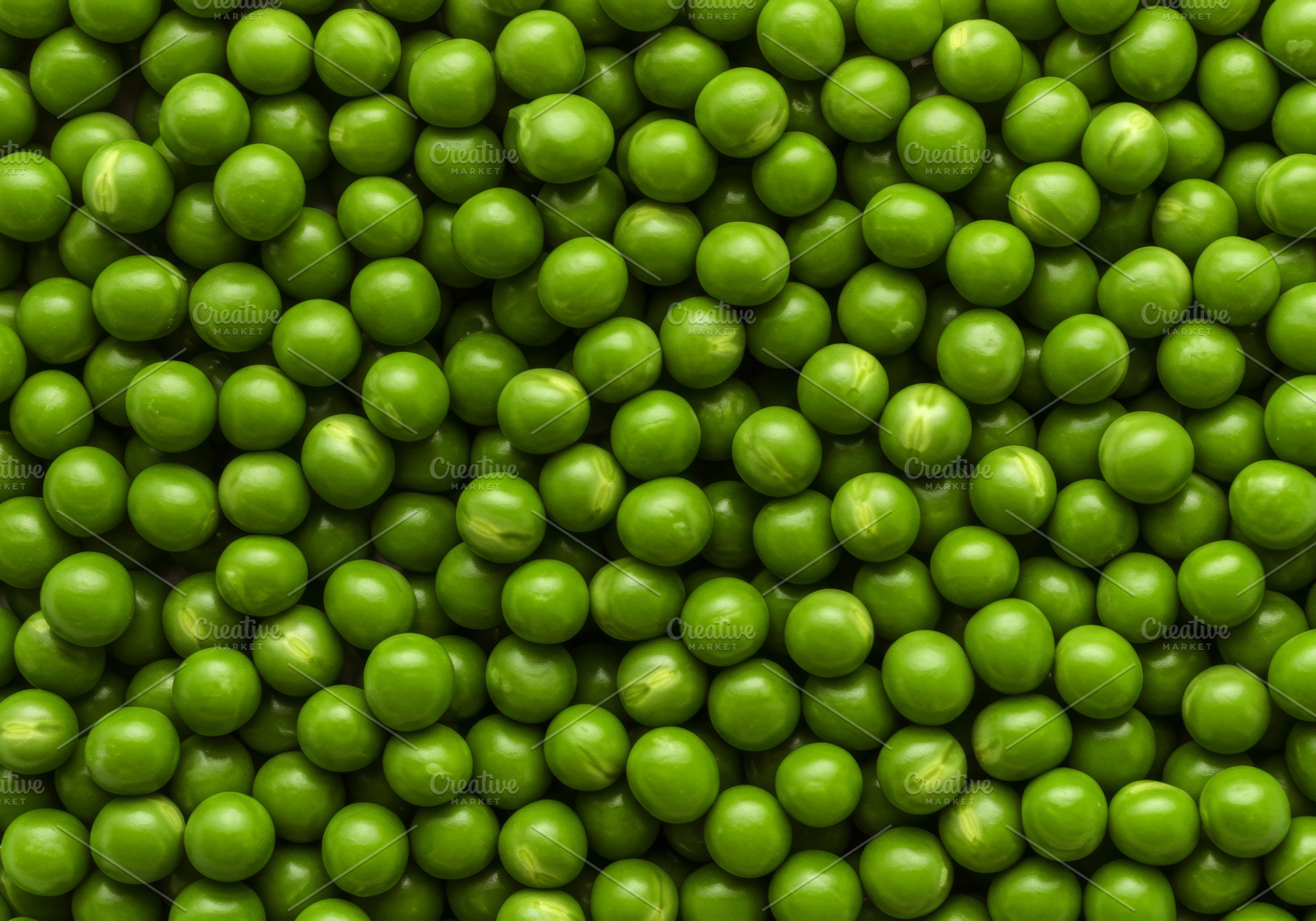Close-up view of fresh green peas, a Food & Drink Photo by professorinc