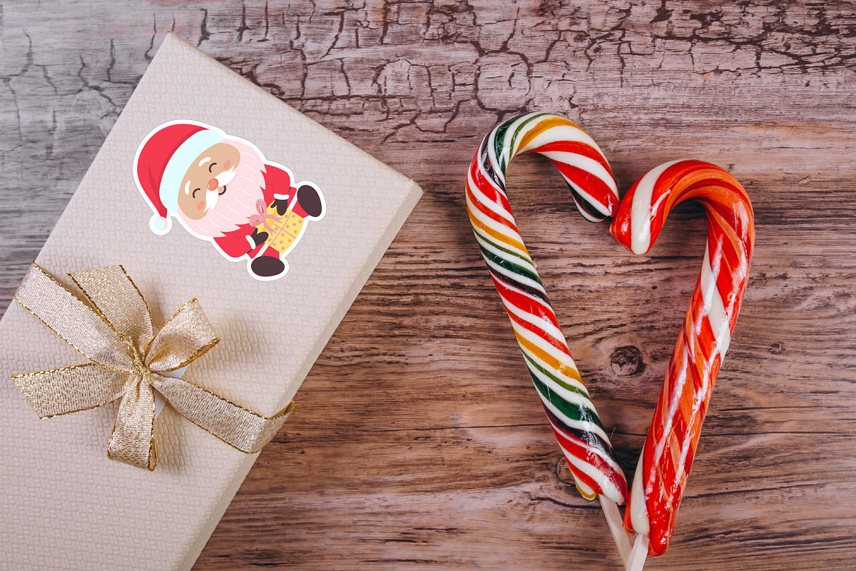Santa Claus stickers, a Person Illustration by JulyGart (Photo 3 of 4)