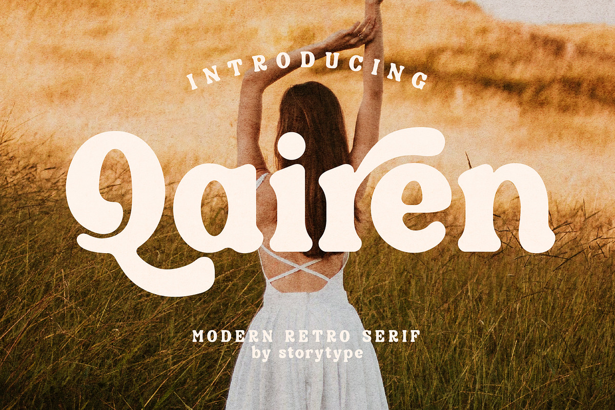 Qairen Modern Retro Serif Font, a Serif Font by Storytype Studio (Photo 1 of 15)