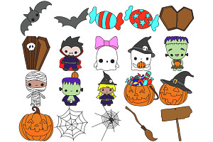 Halloween Elements Set 1