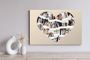 Love Heart Photo Collage Template, a Social Media Template by DesignerCandies (Thumbnail 3 of 5)
