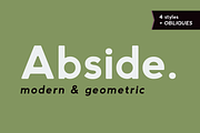 Abside Font (Modern & Geometric), a Sans Serif Font by Hederae Type Foundry (Thumbnail 1 of 8)