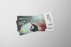 Invitation Tickets Mockup