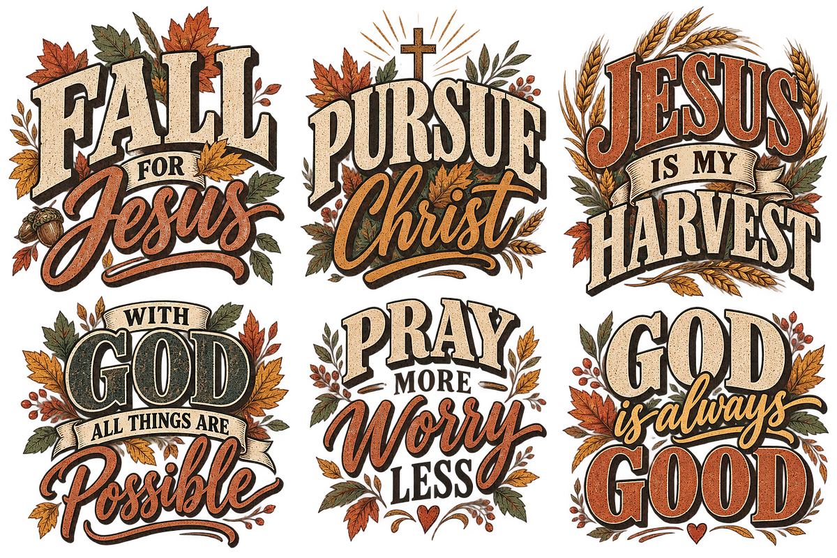 Fall Christian PNG Bundle 24 pics, a Decorative Illustration by ElDesignState (Photo 9 of 33)