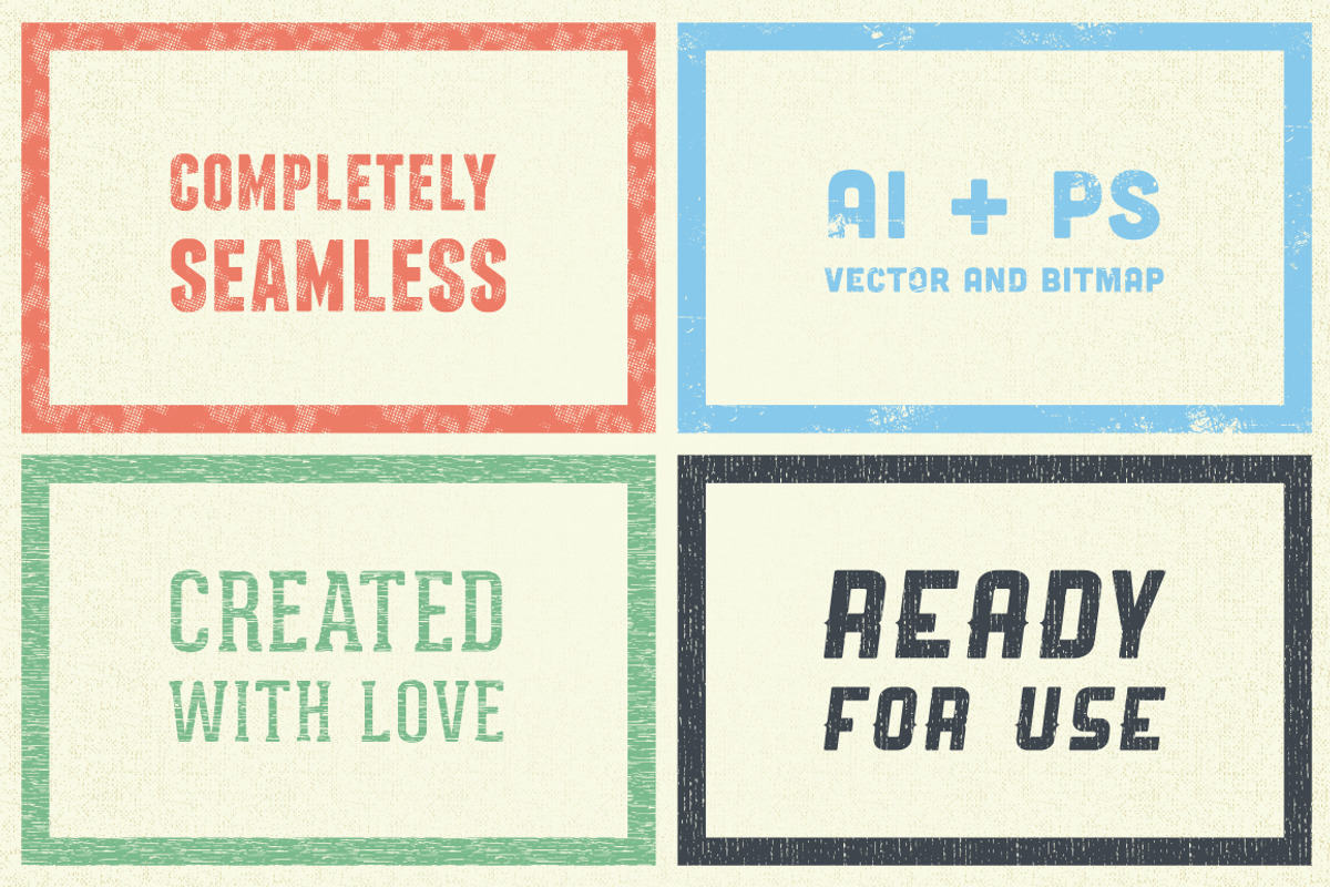 Retro pattern pack. Ai + Ps. preview 2