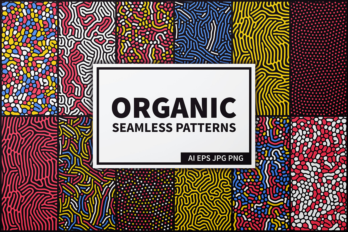 24 Organic Seamless Patterns Set, a Pattern Graphic by Krolja (Photo 1 of 5)