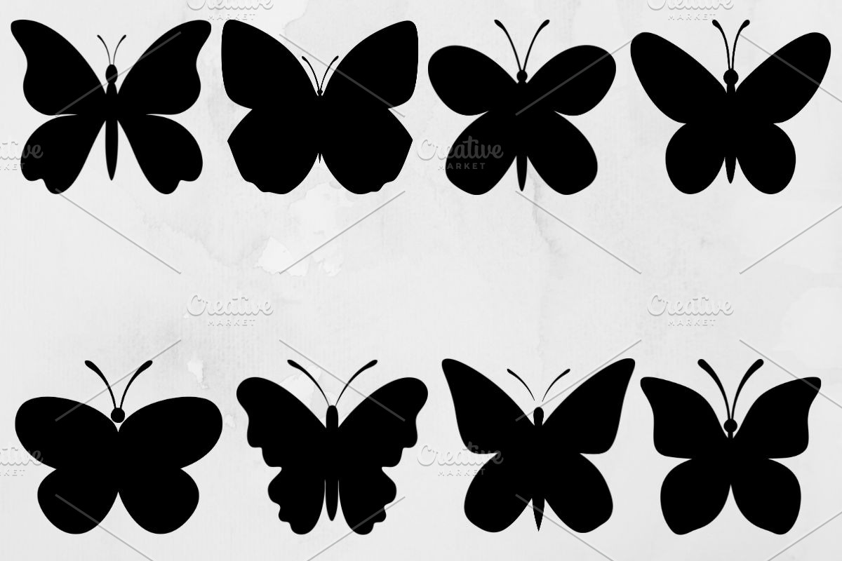 Butterfly Silhouette SVG, an Animal Illustration by newminddesign (Photo 1 of 3)