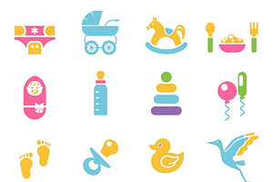 Babies Toys Icons