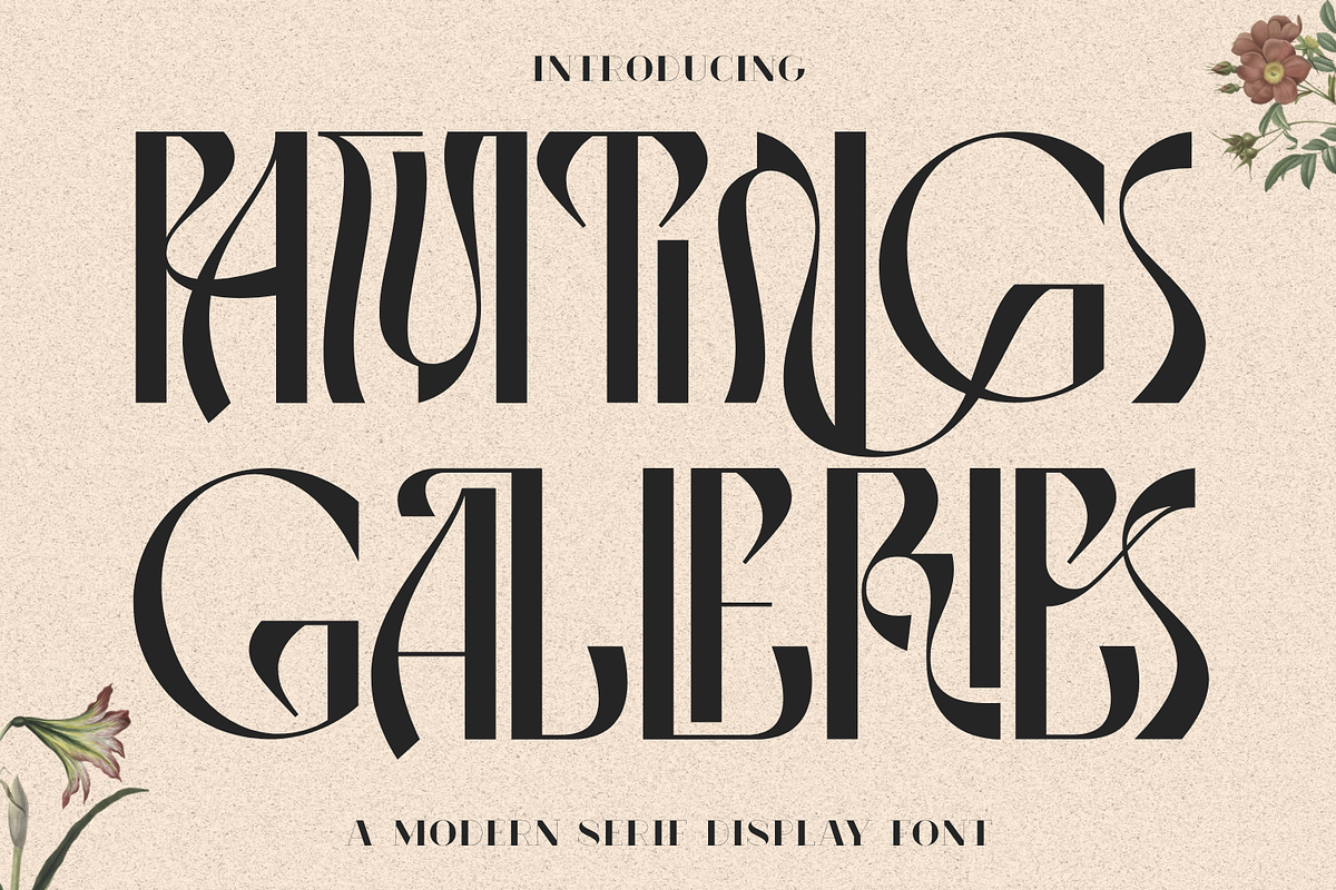Paintings Galleries Font, a Sans Serif Font by 177Studio (Photo 1 of 8)