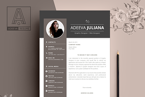 Modern Resume Template Julianna