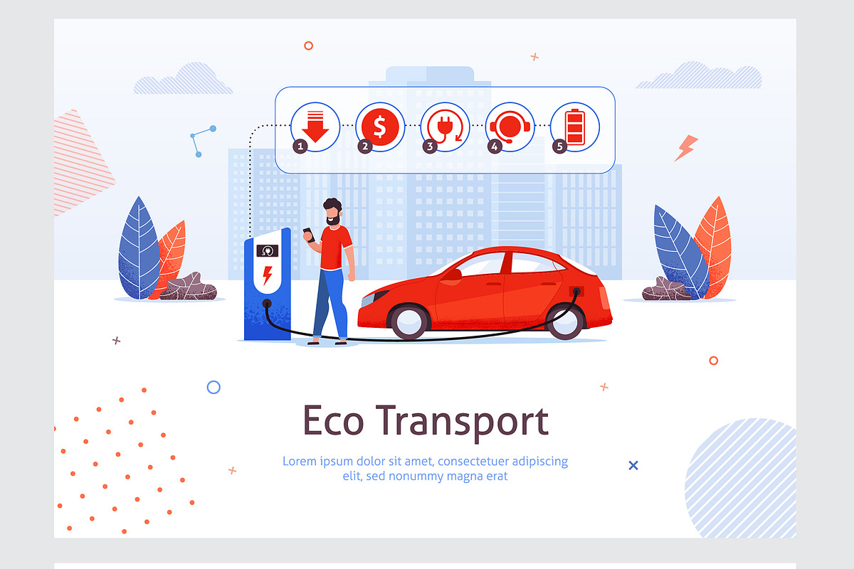 Eco Transport Flat Collection, a Websites & App Template by PavelVinnik (Photo 3 of 3)