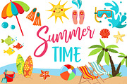 Summer Clipart Bundle - 126 cliparts, an Illustration by BlackCatsMedia (Thumbnail 3 of 10)