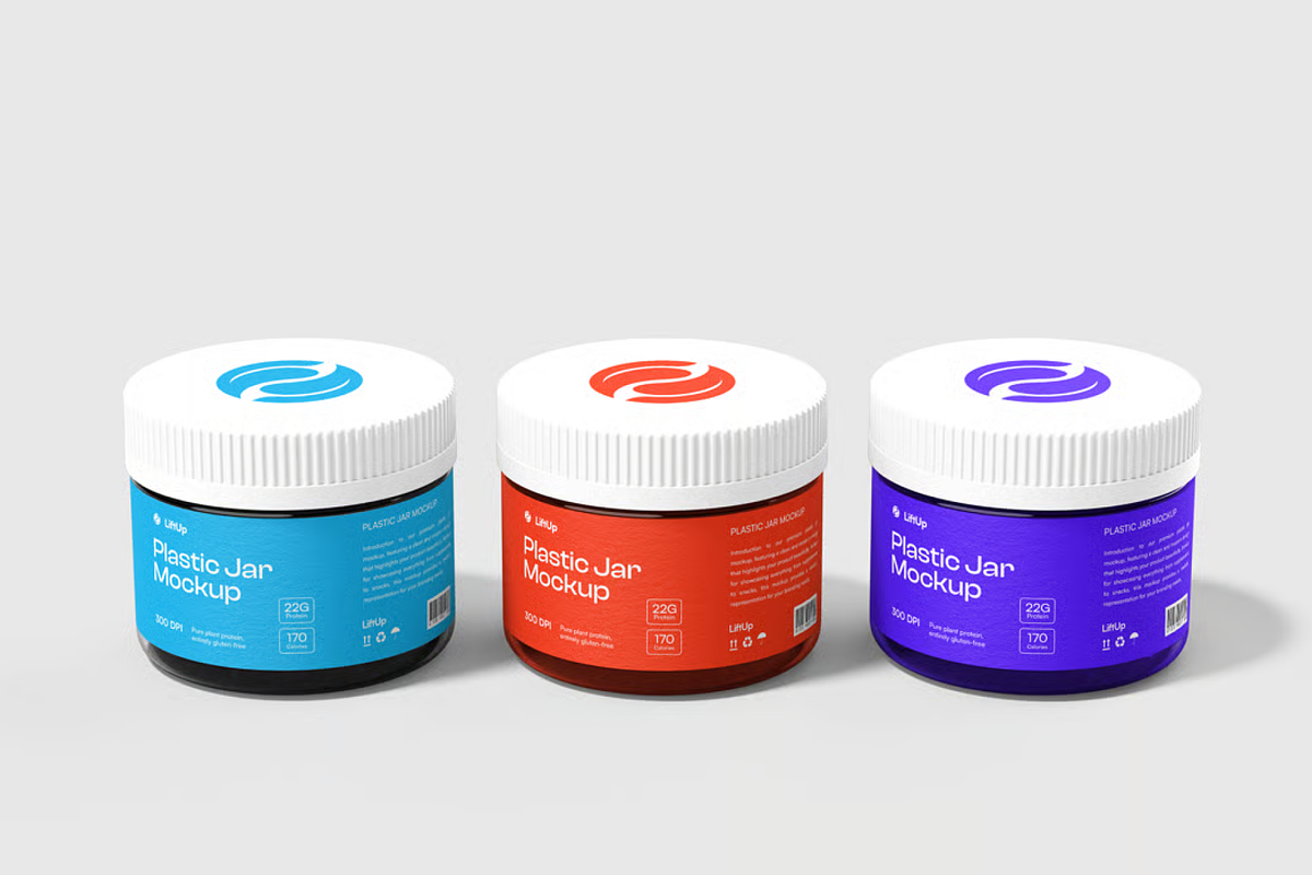 Glass Jar Packaging Mockup, a Packaging Mockup by graphicsauce (Photo 4 of 4)