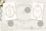 Green&Gold Baroque Wedding Set, a Decorative Illustration by AlenaVlasko stock Market (Thumbnail 1 of 8)