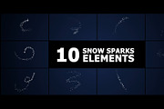 Snow Sparks Elements Motion Graphics, a Graphic by FlashFXbox (Thumbnail 1 of 2)