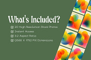 20 Liquid Sunrise Shapes Backgrounds, a Background Graphic by Incomelion (Thumbnail 3 of 10)