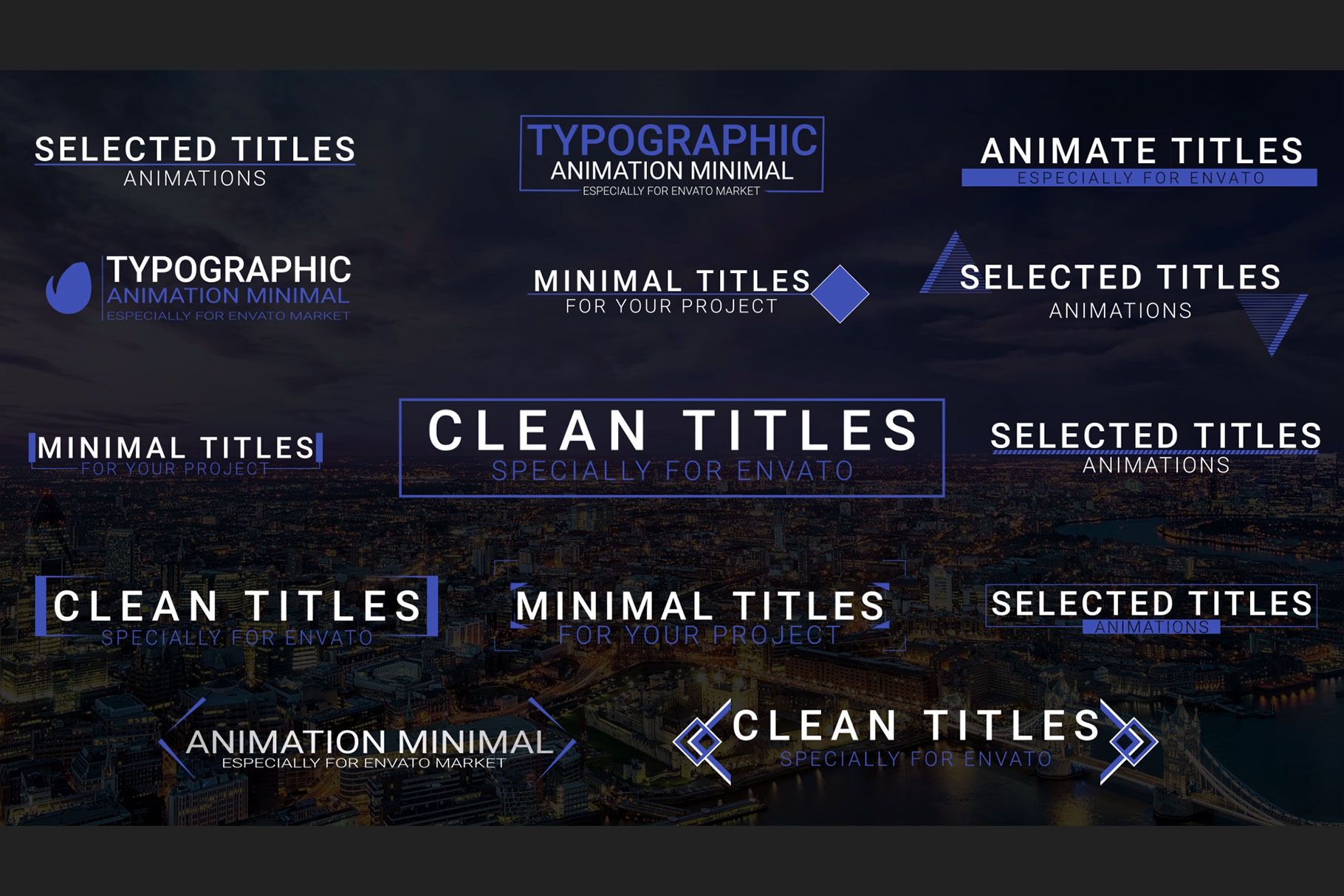 14 Clean Titles - After Effect, a Templates & Theme by Artolus