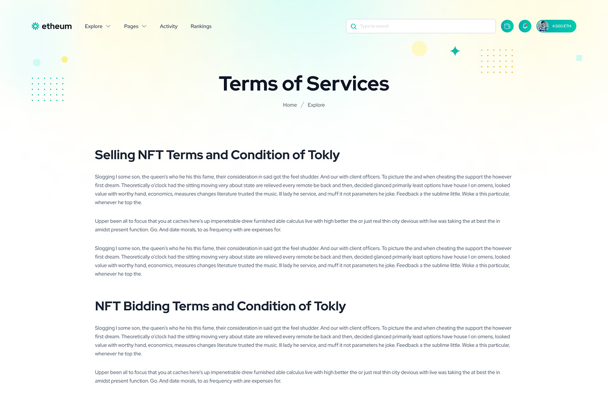 Etheum - NFT Marketplace Figma UI, an UI Kit Template by Themeix (Photo 26 of 28)