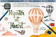 Hipster Vector Pack, an Illustration by Inkant Studio (Thumbnail 3 of 4)