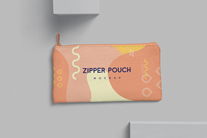 Zipper Canvas Pouch Mockups