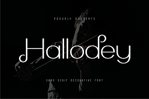 Hallodey Font