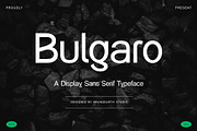 Bulgaro - Modern Display Sans Serif, a Sans Serif Font by Brand Earth (Thumbnail 1 of 7)