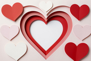 3D Layered Paper Cut Heart, a Photo by rarrarorro