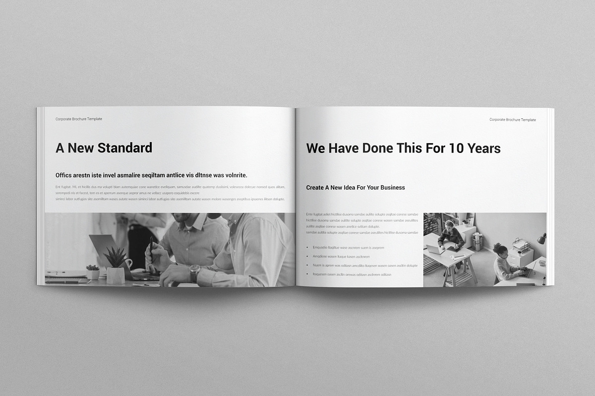Corporate Brochure Landscape, a Brochure Template by E-Type (Photo 2 of 7)
