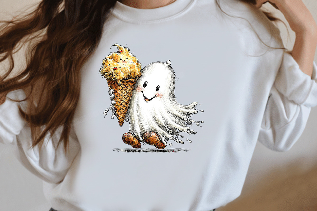 Whimsical Halloween Ice Cream, a Seasonal Illustration by Designworld (Photo 8 of 9)