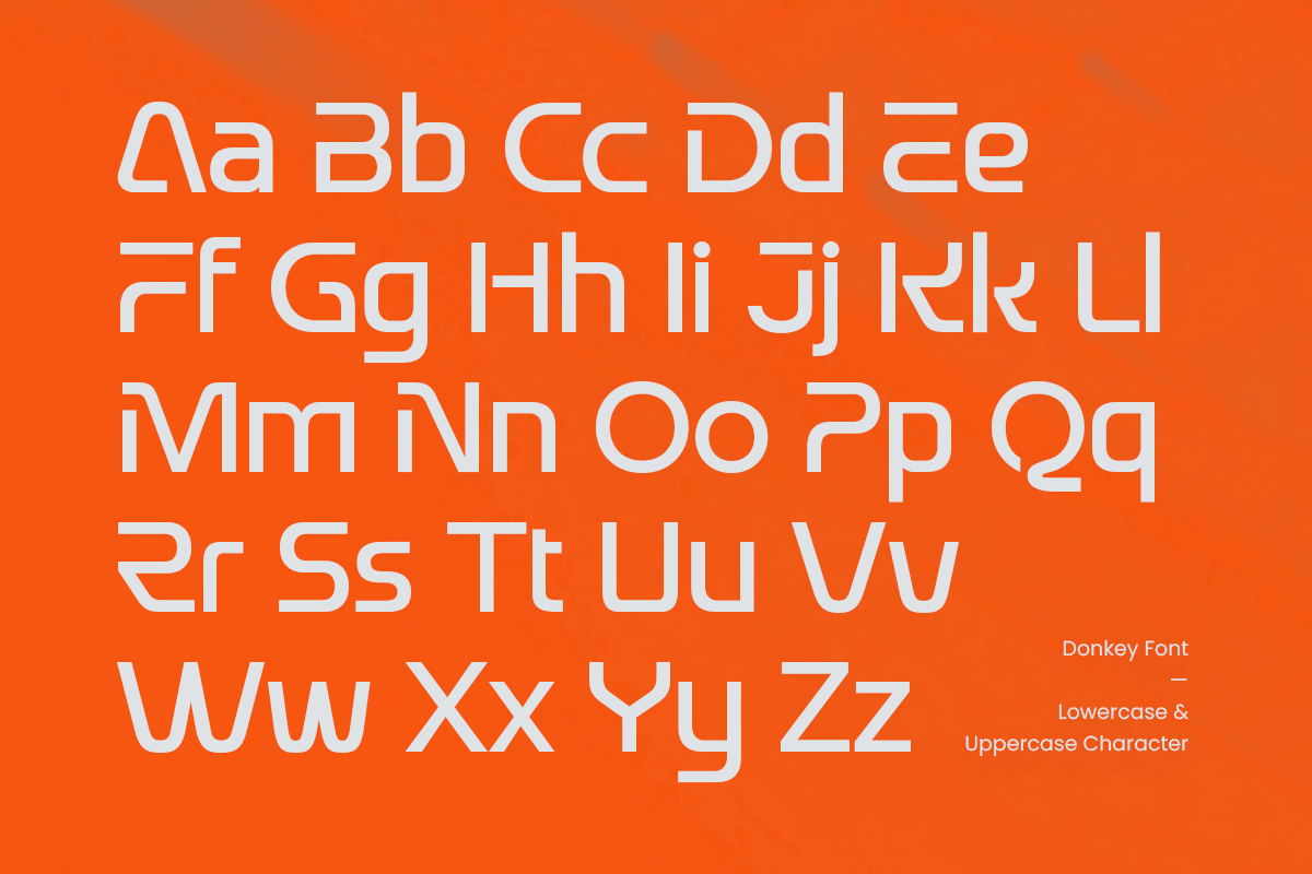 Donkey - Ligature Technology Font, a Sans Serif Font by TokoPress (Photo 11 of 14)