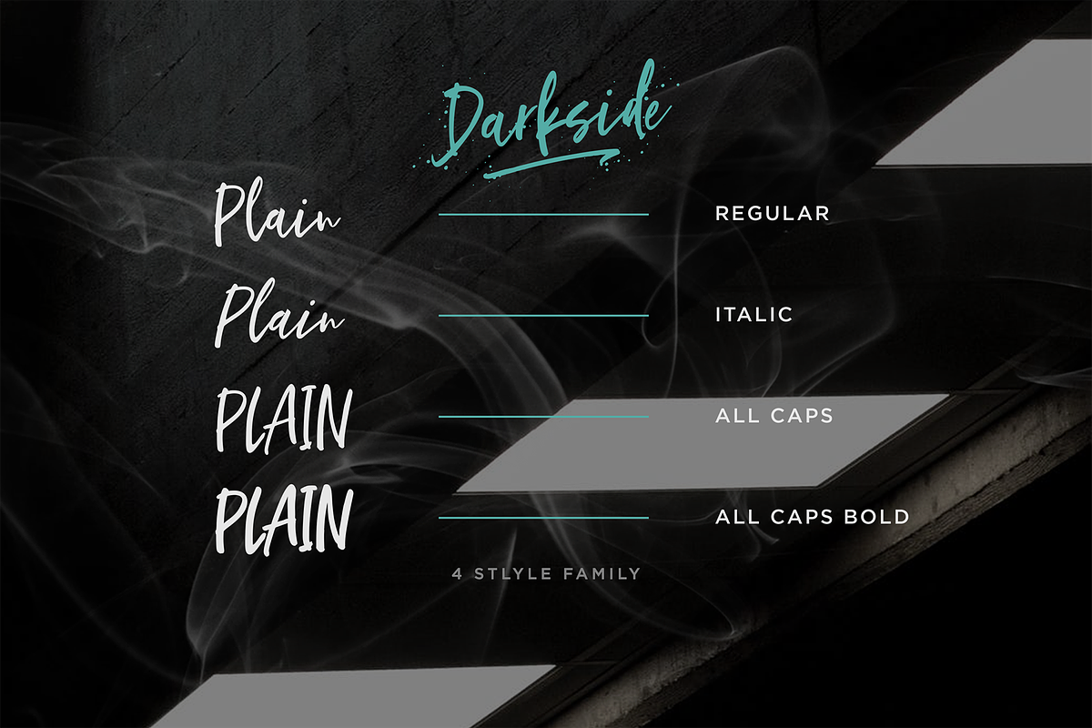 Darkside, a Script Font by Letteratom (Photo 8 of 11)