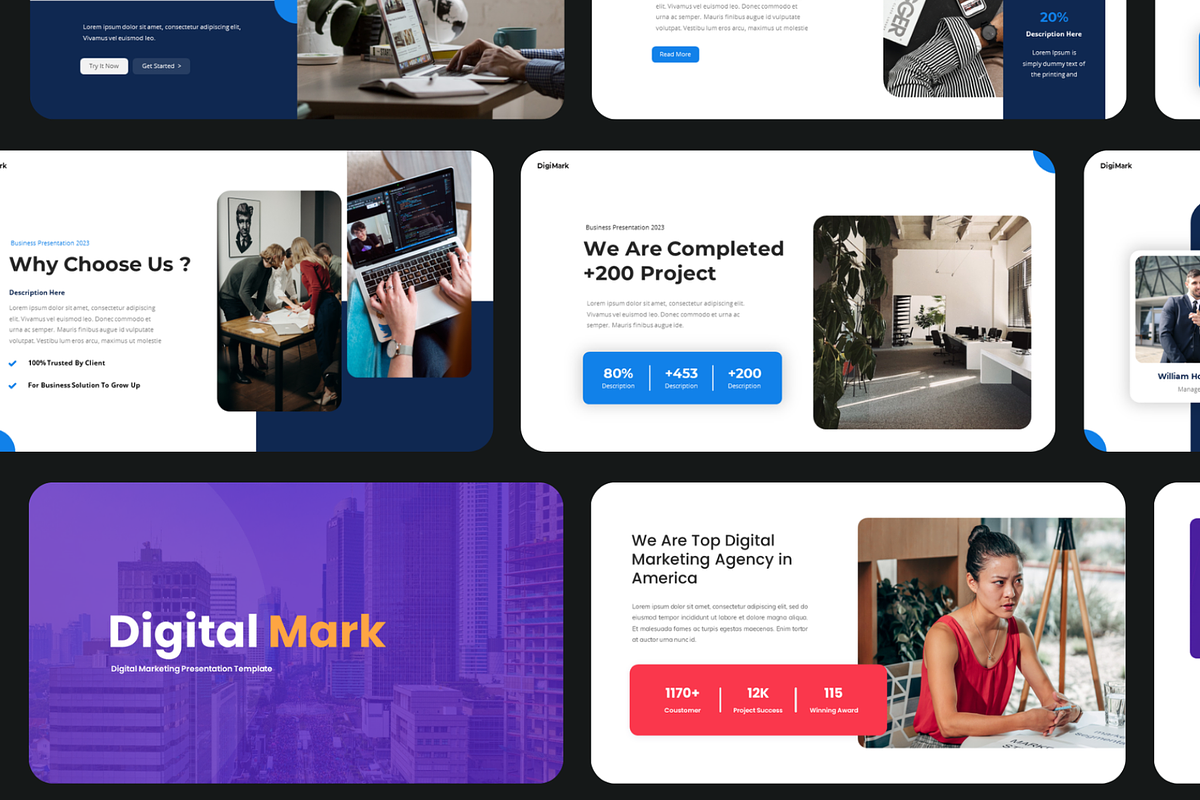 Marketing & Business Powerpoint, a Presentation Template by Hammad Arif (Photo 3 of 14)